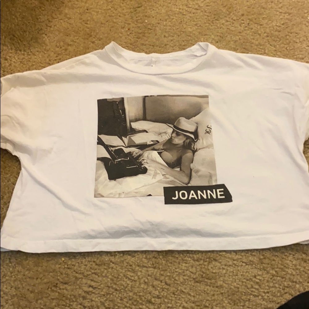 Lady Gaga white crop top size small